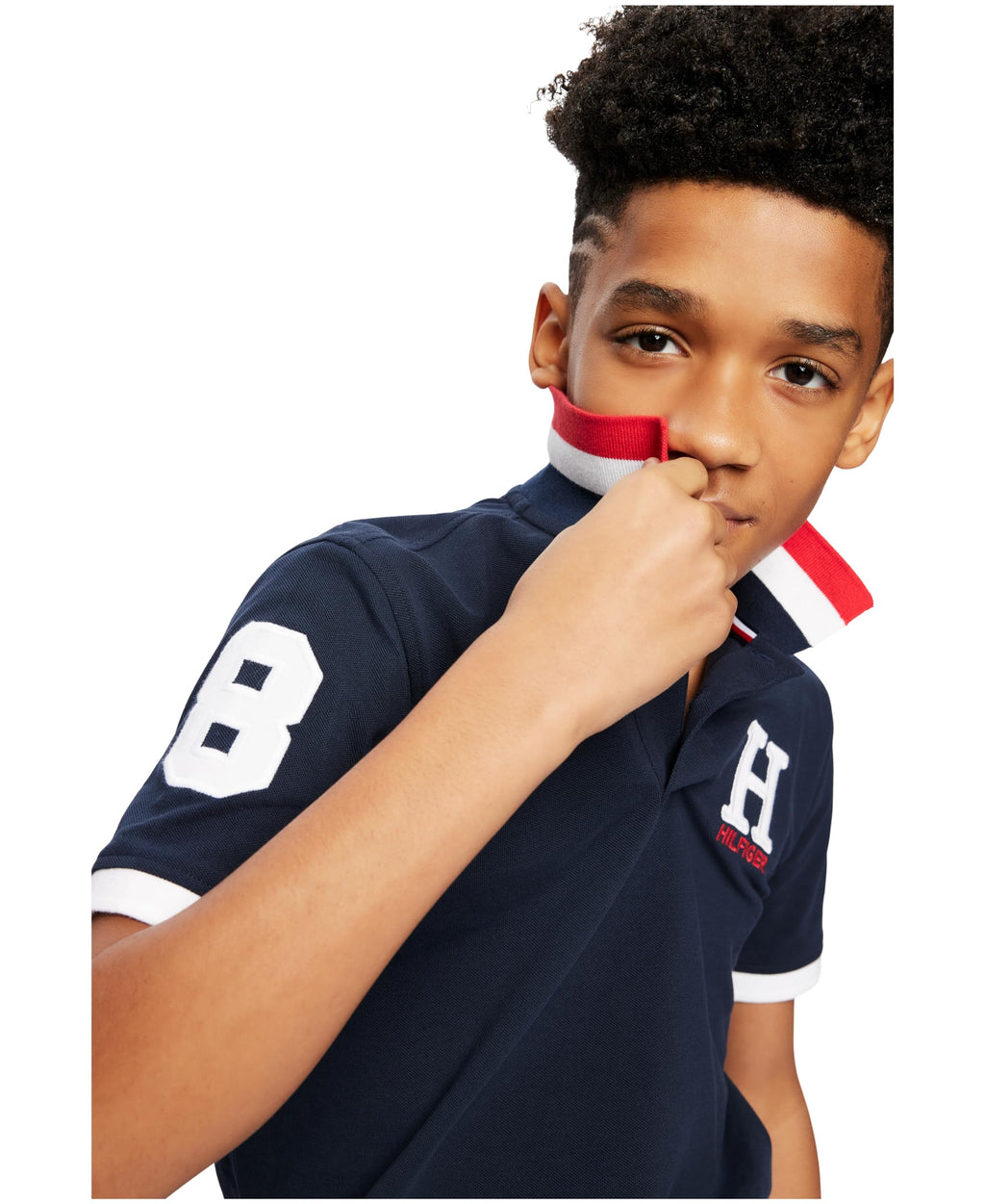 Tommy Hilfiger | Polo Piqué Matt Premium Manga Corta Azul Marino Niño (2T - 7T)