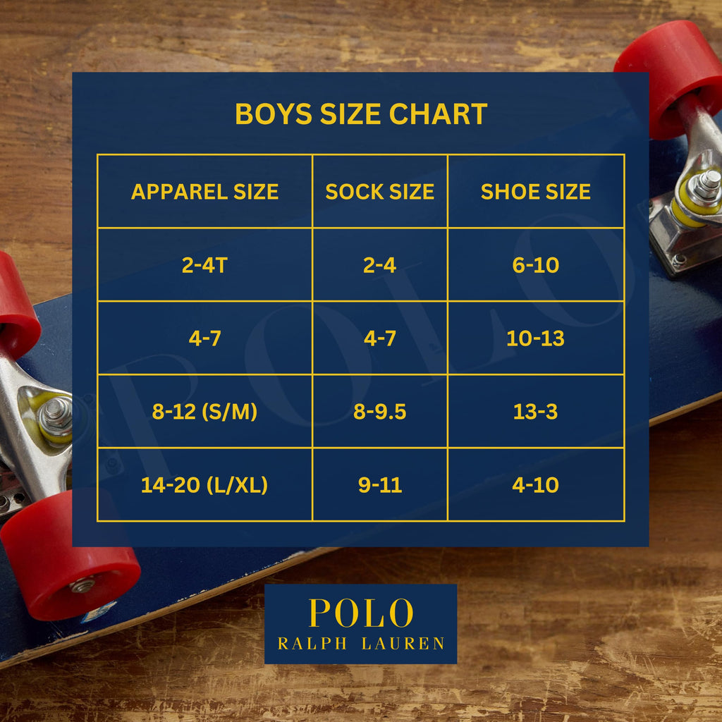 Polo Ralph Lauren | Calcetines Niño Pack 3 Algodón Canalé Azul Marino Pony Rojo