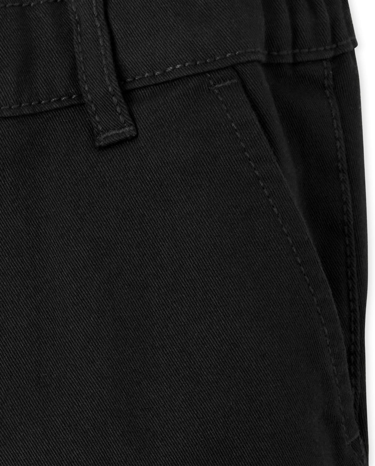 The Children's Place | Pantalón Chino Elástico Ajustado Negro Bebé Niño (6M - 5T)