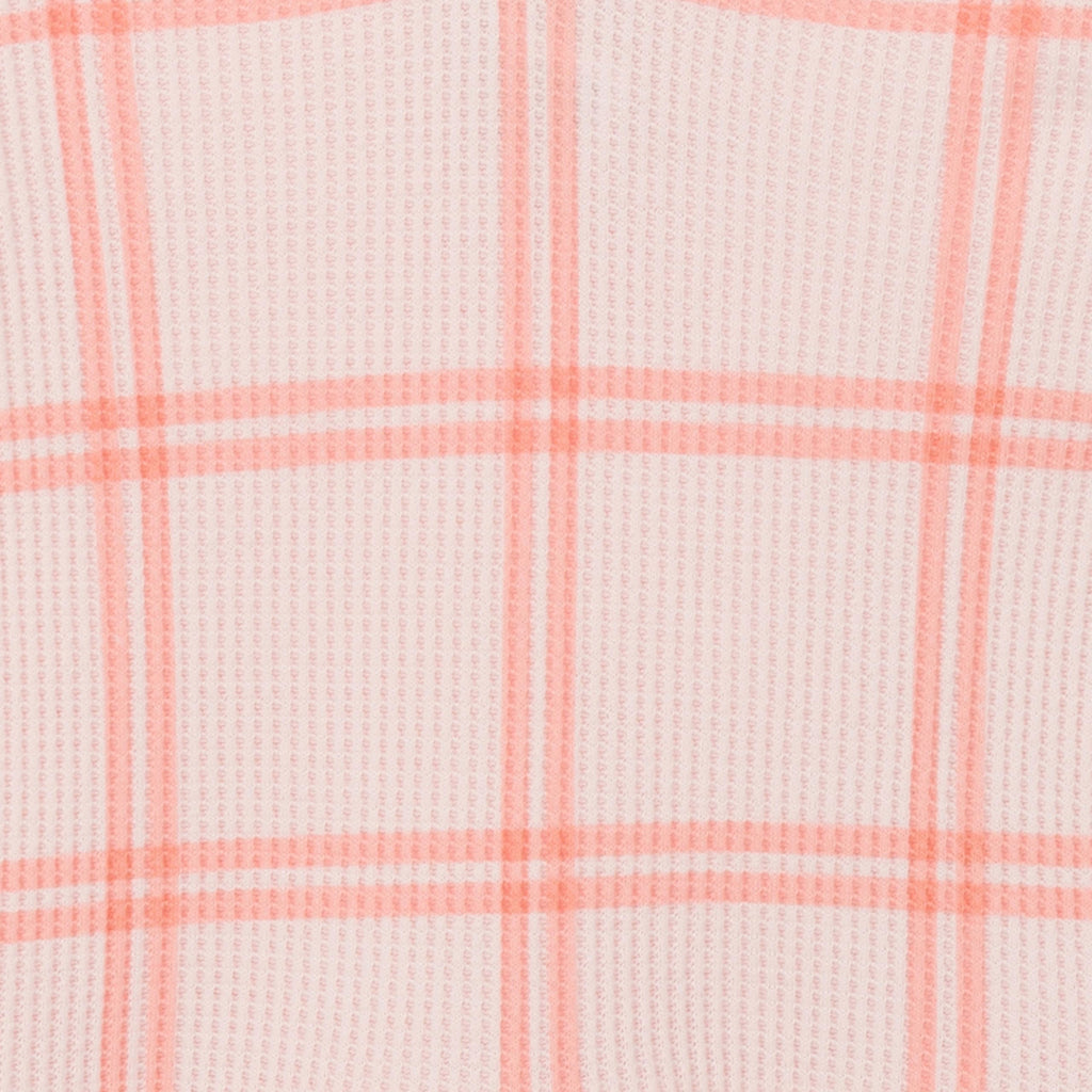 Gerber | Conjunto 2 Piezas Vestido Capucha Cuadros Rosa Manga Larga y Cubre Pañal Bebé Niña