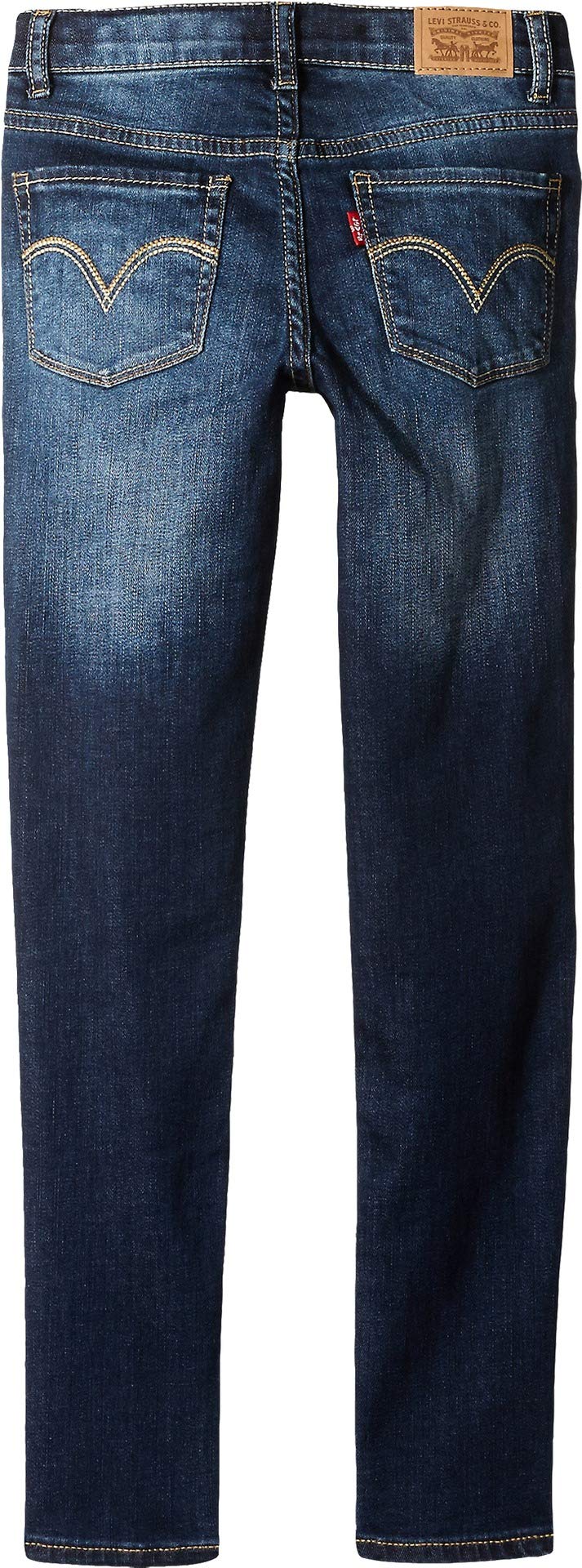 Jean Lot 710 Levi's | Tiro Bajo + Pierna Ultra Ajustada + Índigo Oscuro Vivido + Efecto Whiskers | Niña (2T -  16T)
