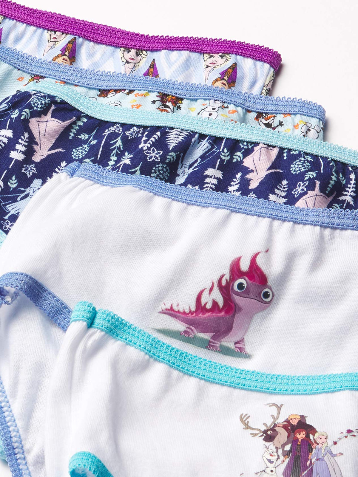 Disney Frozen | Panty Bikini Nina Pack 10 | Sin Etiqueta | Elastico Estirable | Personajes Elsa Anna Olaf Bruni | Licencia Oficial Disney (2 - 8T)