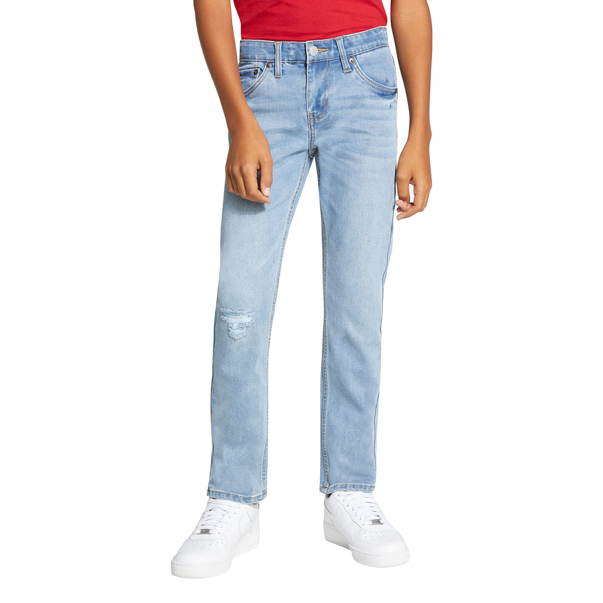 Levi's Jean 511 Slim Eco Performance Niño | Azul Claro Ripped Rodilla