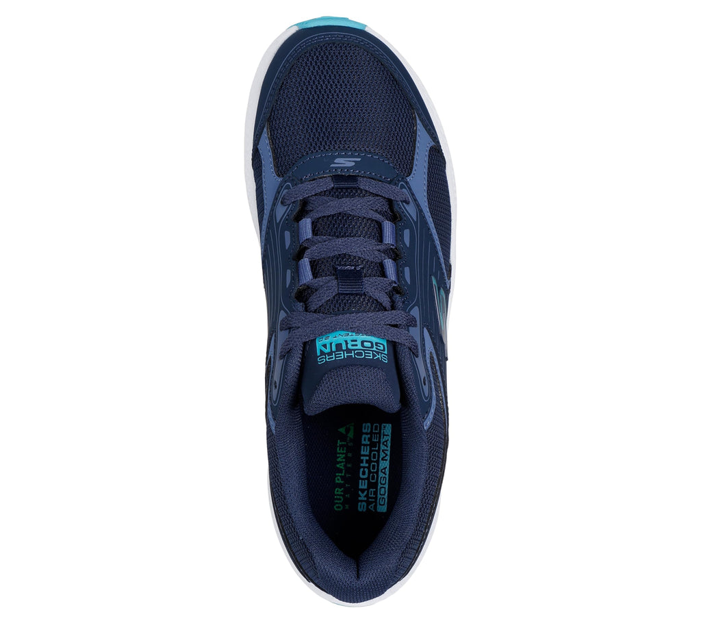 Skechers -Tenis Deportivos para Correr Skechers Go Run Consistent 2.0 con Amortiguación Ultraligera para Mujer (Azul Marino/Turquesa) (Talla Adulta 35 - 41)