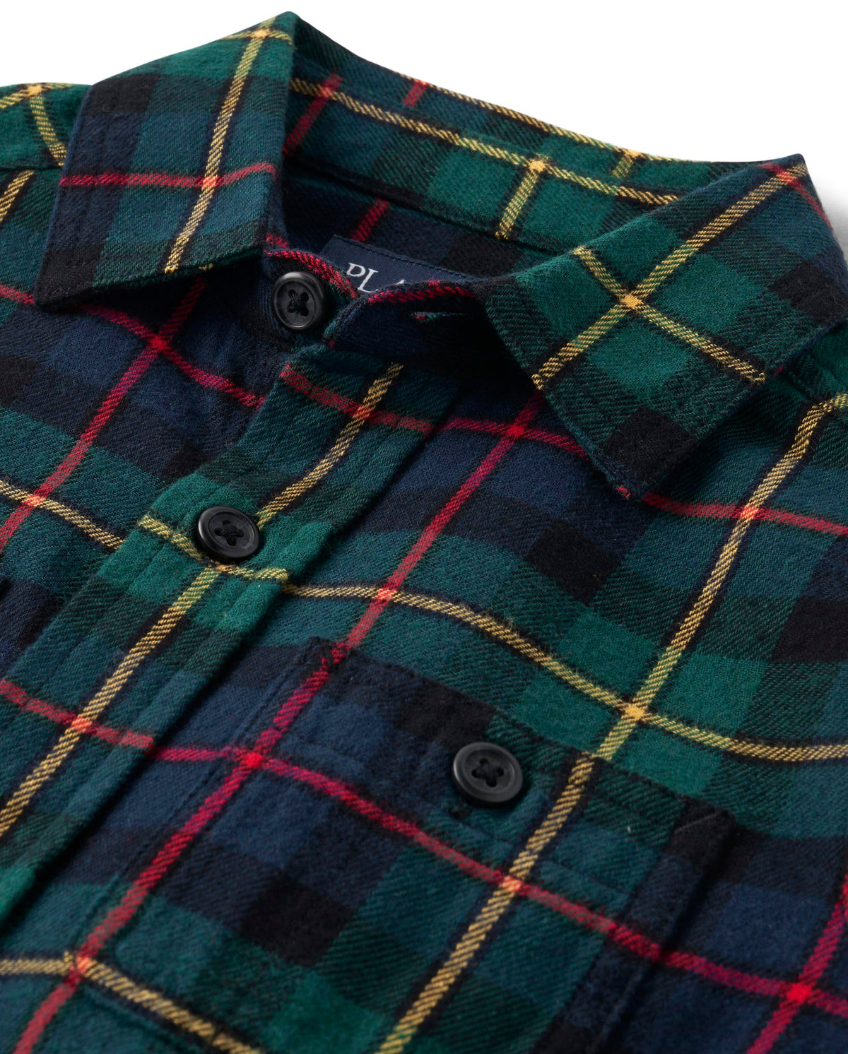 The Children's Place Camisa de Franela Tartán Manga Larga con Botones (Solo 12T)