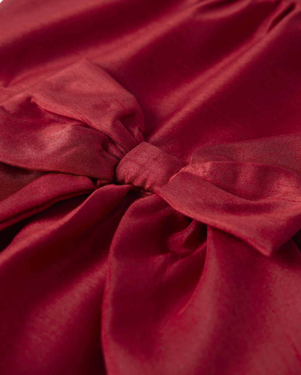Gymboree Vestido de Fiesta Rojo Dupioni con Volantes y Lazo para Niñas (Solo 12T)
