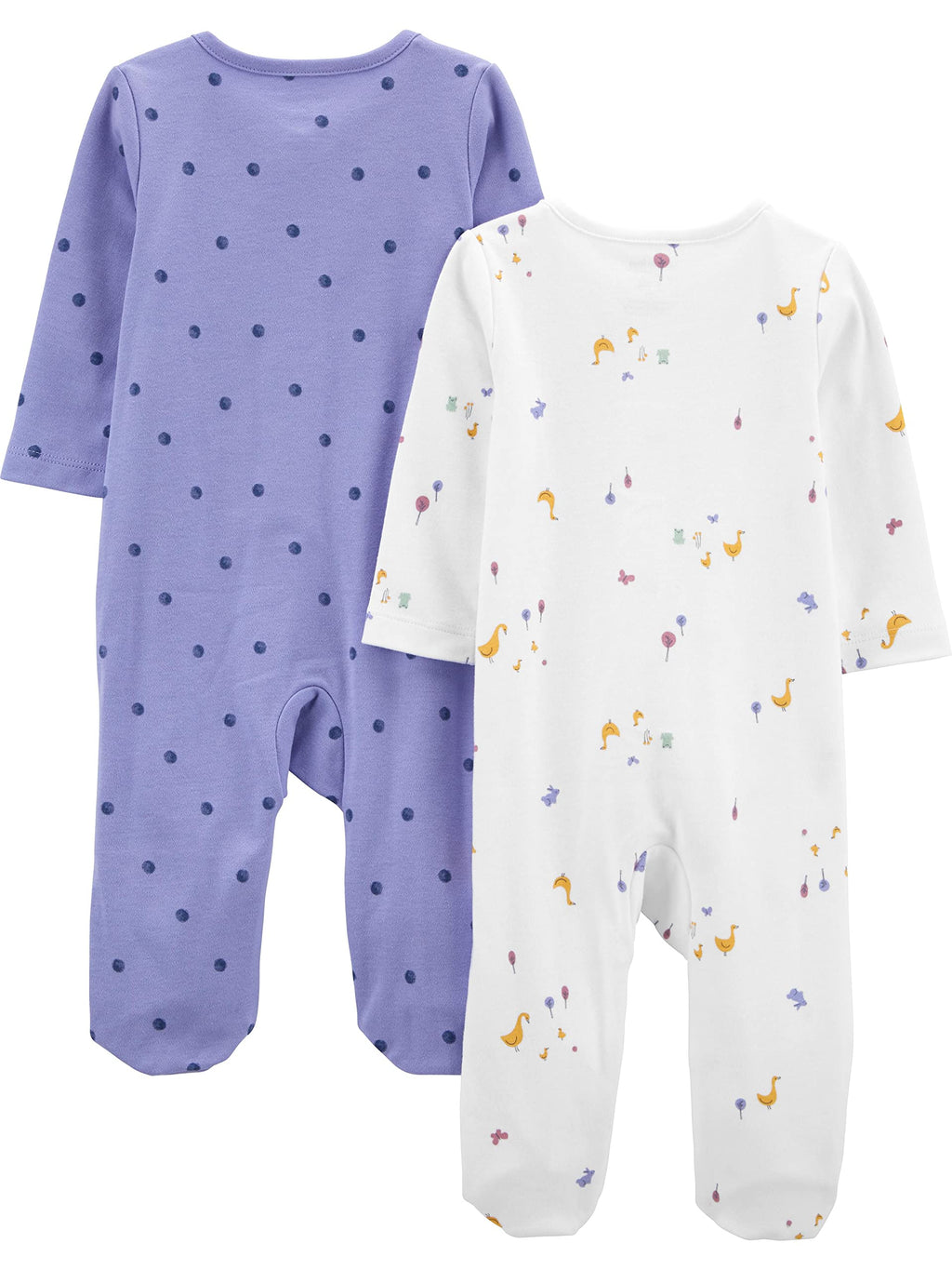 Set de 2 Pijamas con Pies Simple Joys by Carter's para Bebé Niña