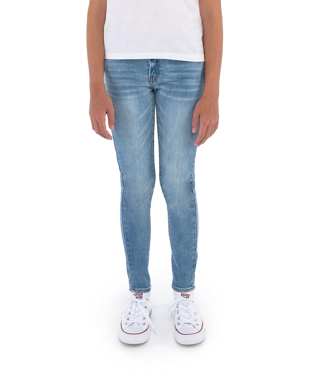 Jean 710 Super Skinny Levi's | Lavado Empalizadas Azul Claro + Denim Elástico + Cintura Ajustable | Niña (2T - 16T)