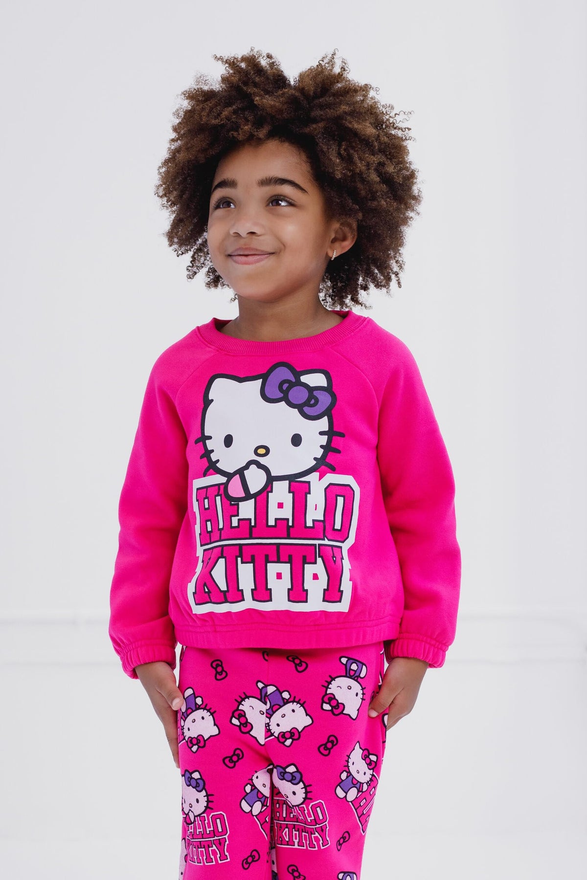Conjunto Hello Kitty para Niña – Sudadera con Capucha y Pantalón Acampanado