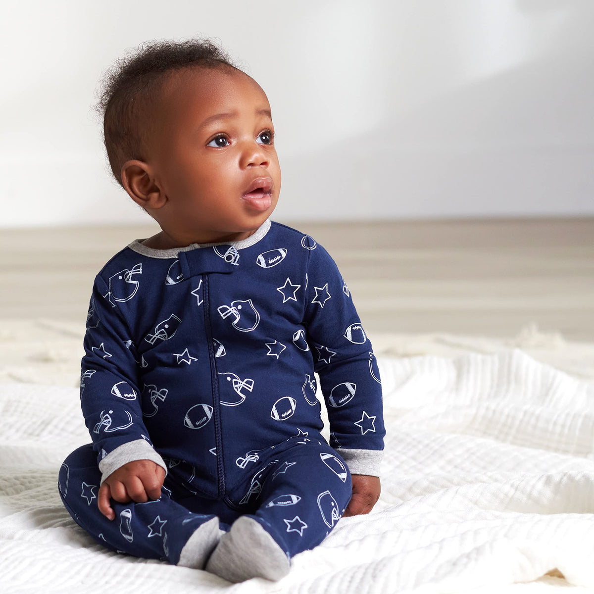 Gerber | Paquete 4 Pijamas Sleep N' Play con Pies Bebé Niño