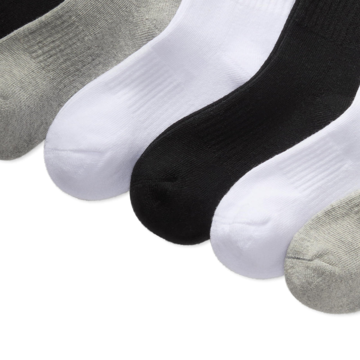 Polo Ralph Lauren | Calcetines Niño Pack 6 Algodón Clásico Negro Gris Blanco Surtido Pony