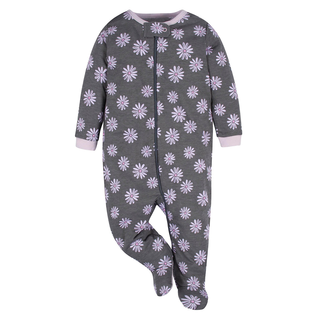 Gerber | Paquete 4 Mamelucos Sleep N' Play para Bebé Niña