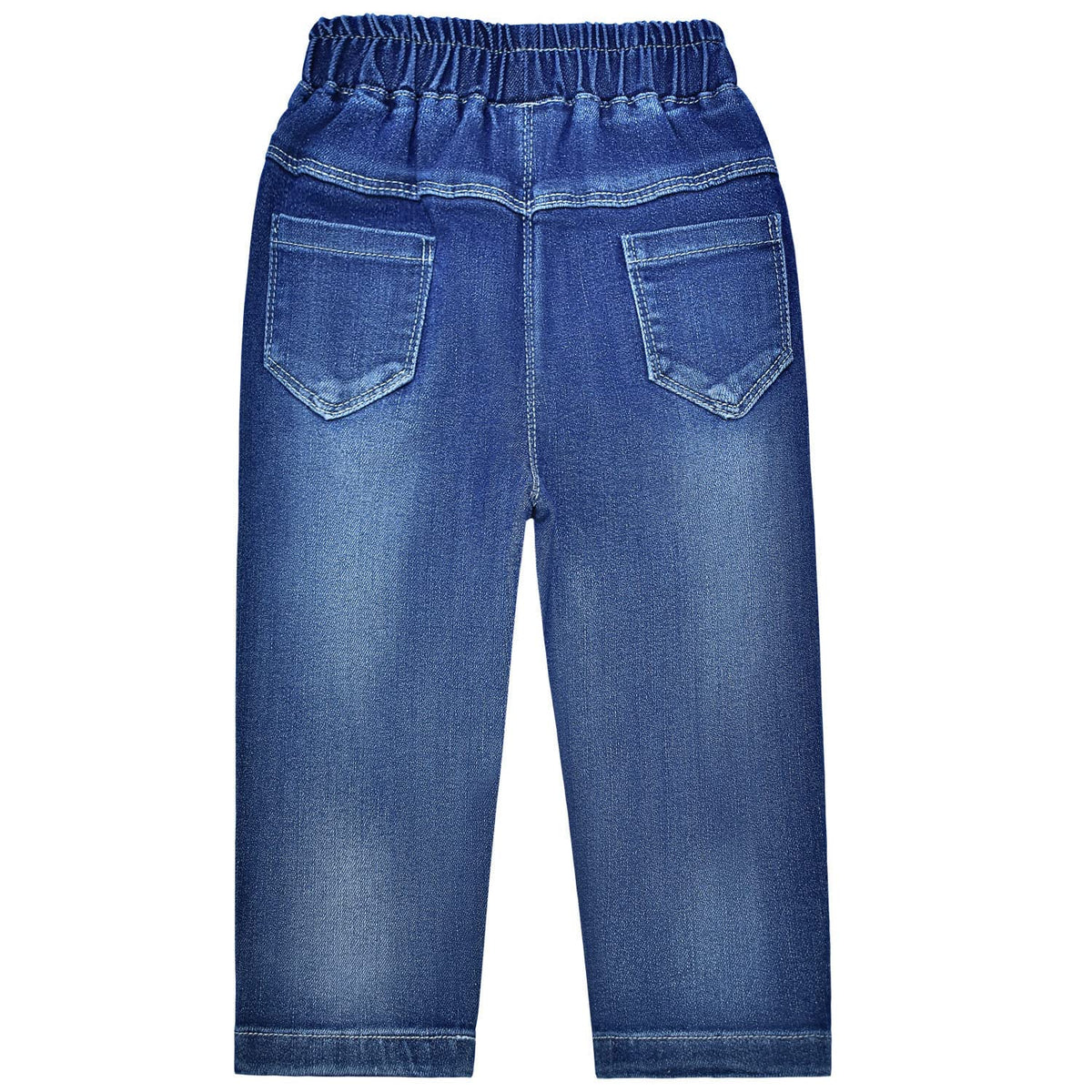 Jean para Niña con Bordado de Conejita y Flores
