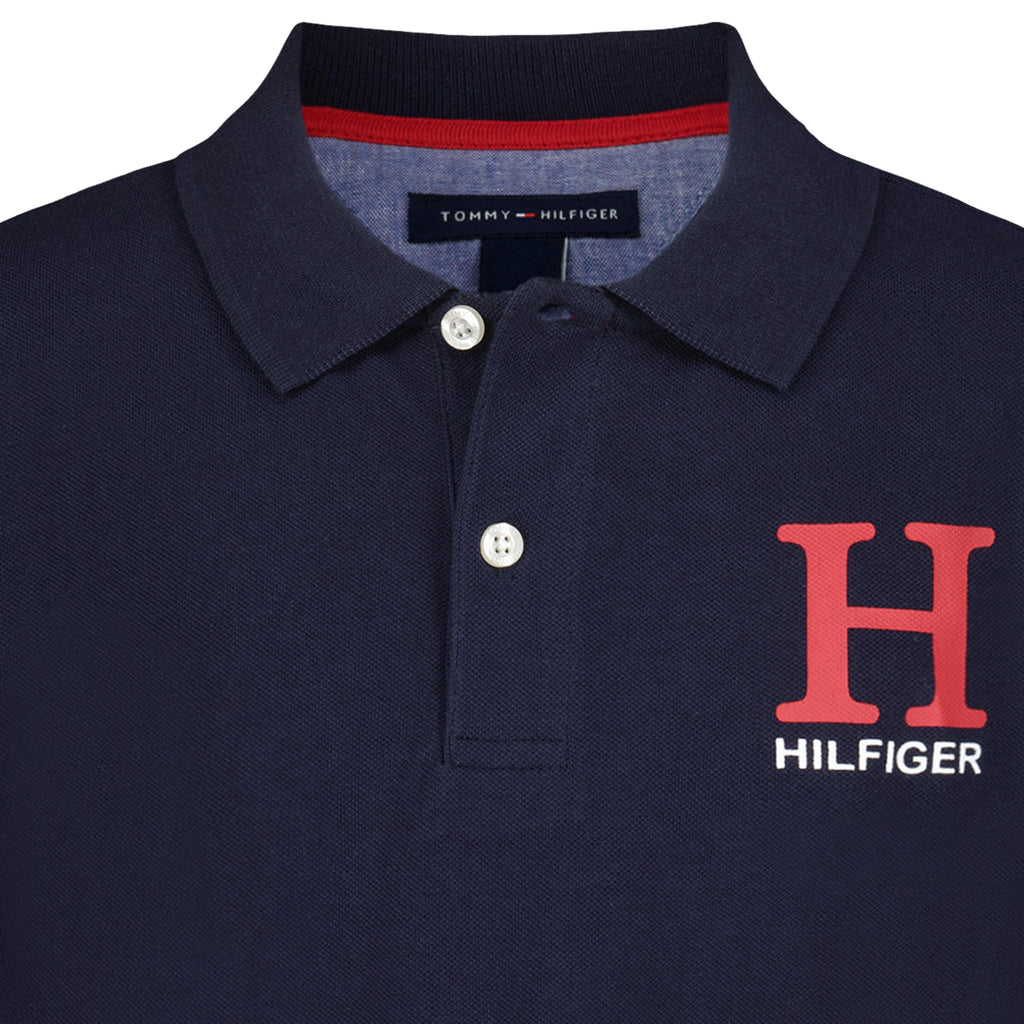 Tommy Hilfiger | Polo Piqué Matt Manga Corta Azul Marino Niño (8T - 16T)