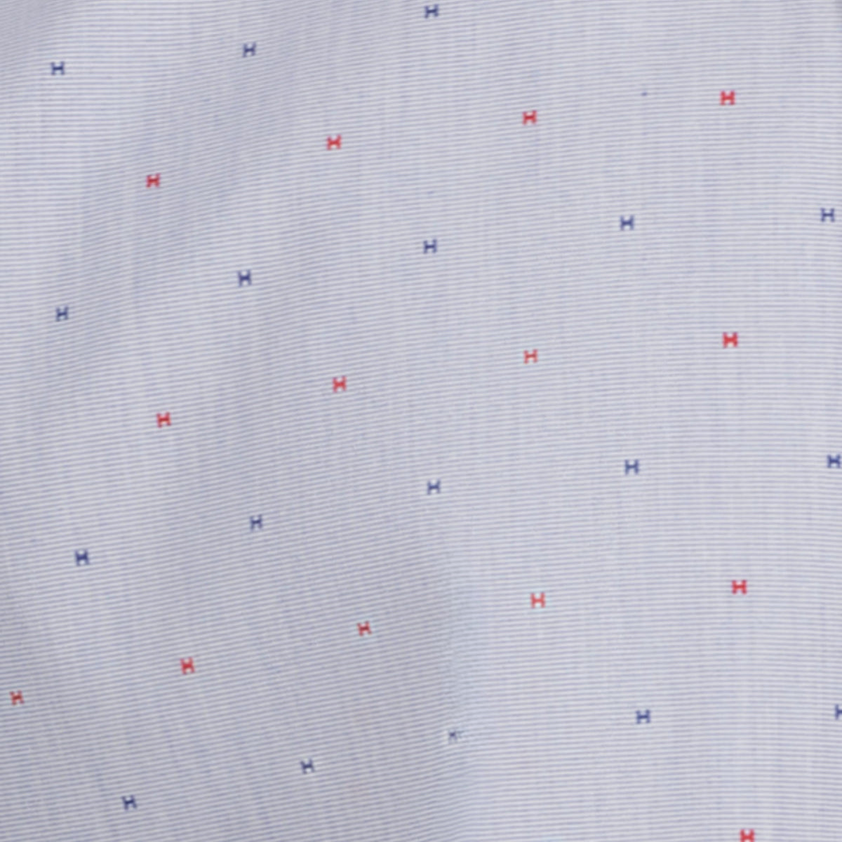 Tommy Hilfiger | Camisa de Vestir Manga Larga Estampado H Azul Niño (8T - 16T)