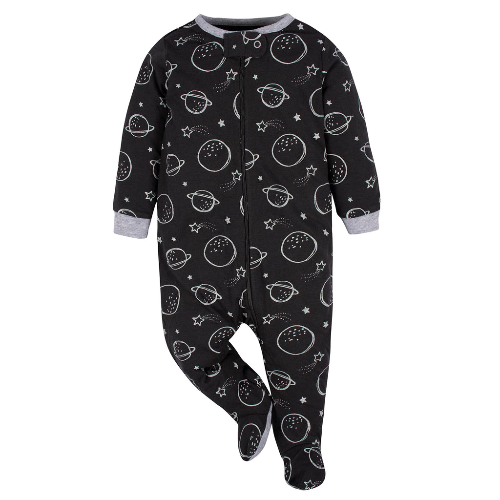 Gerber | Paquete 4 Pijamas Sleep N' Play con Pies Bebé Niño
