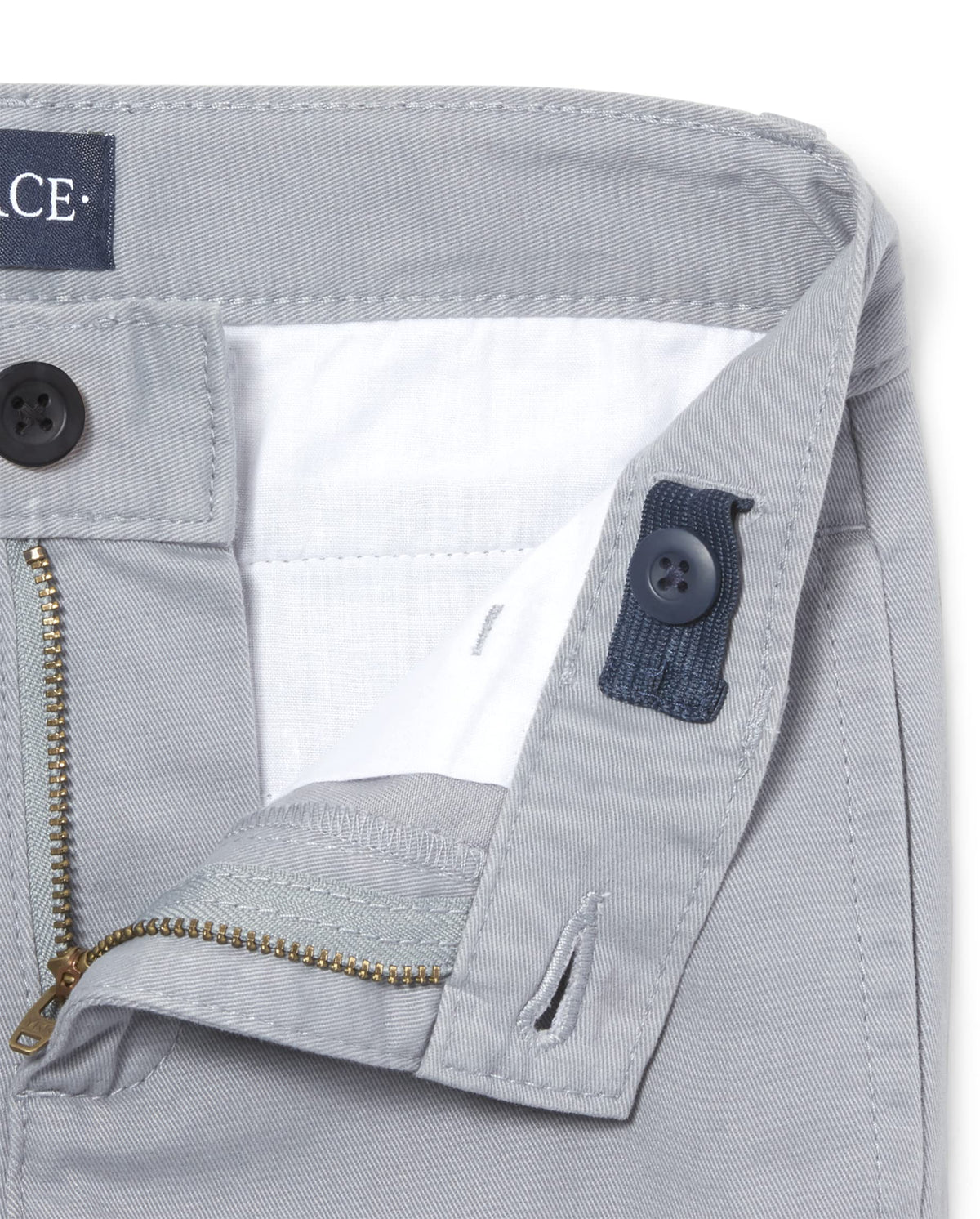 The Children's Place | Pantalón Chino Elástico Slim Gris Fin Gray Niño  (4T - 16T)