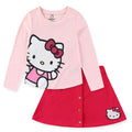 Conjunto Hello Kitty para Niña – Camiseta de Manga Larga y Falda de Pana