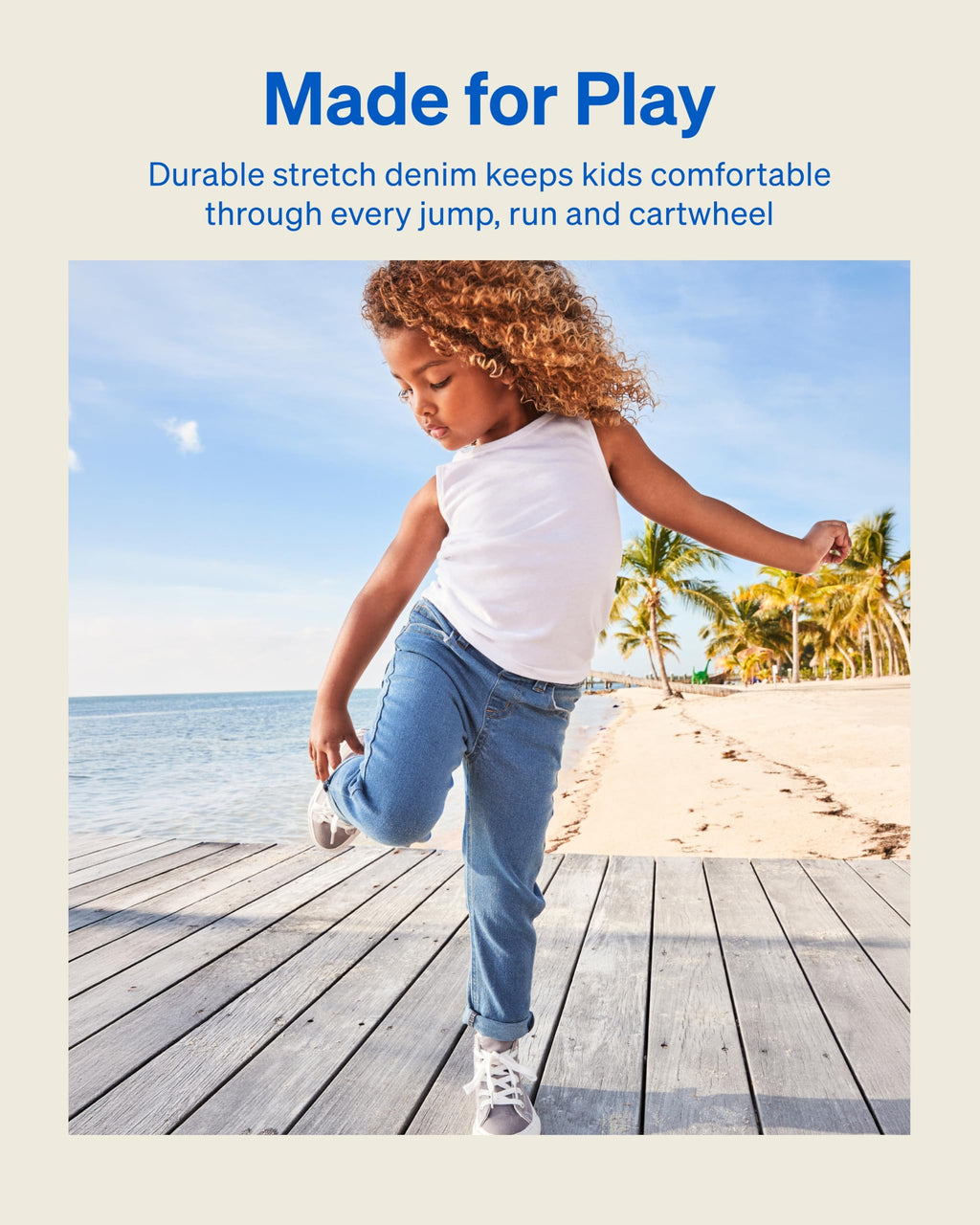Garanimals Pack 2 Jeans Niño Unisex | Mezclilla Elástica Pierna Recta — Lavado Claro + Lavado Oscuro • Certificado OEKO-TEX