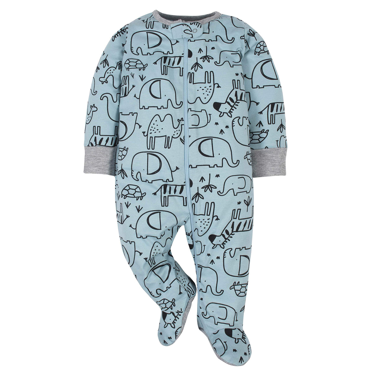 Gerber | Paquete 4 Pijamas Sleep N' Play con Pies Bebé Niño