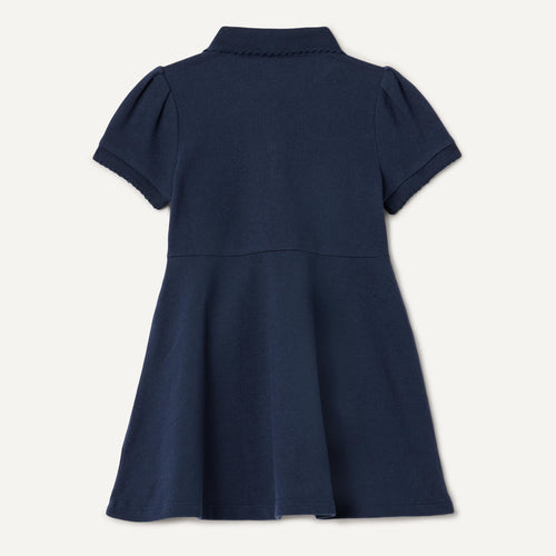 Amazon Essentials Vestido Polo Piqué Niña | Azul Navy