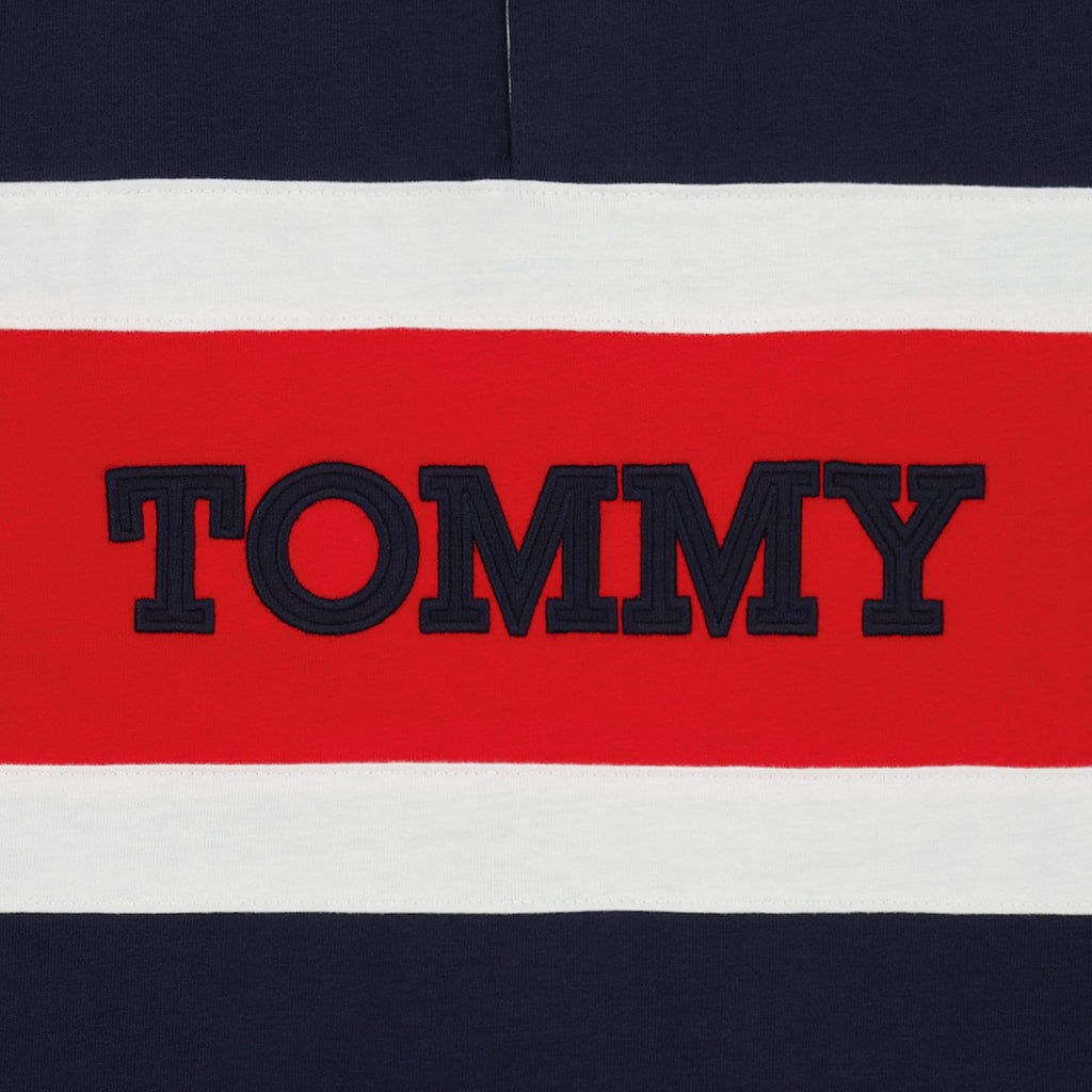 Tommy Hilfiger | Rugby Manga Larga College Stripe Azul Marino Niño (8T - 16T)