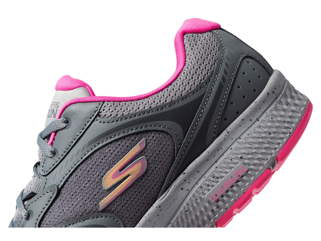 Skechers - Tenis Deportivos Go Run Consistent - Vivid Horizon con Amortiguación (Gris/Rosa)  (Talla Adulta 35 - 41)
