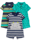 Simple Joys by Carter's | Paquete 3 Mamelucos Bebé Niño