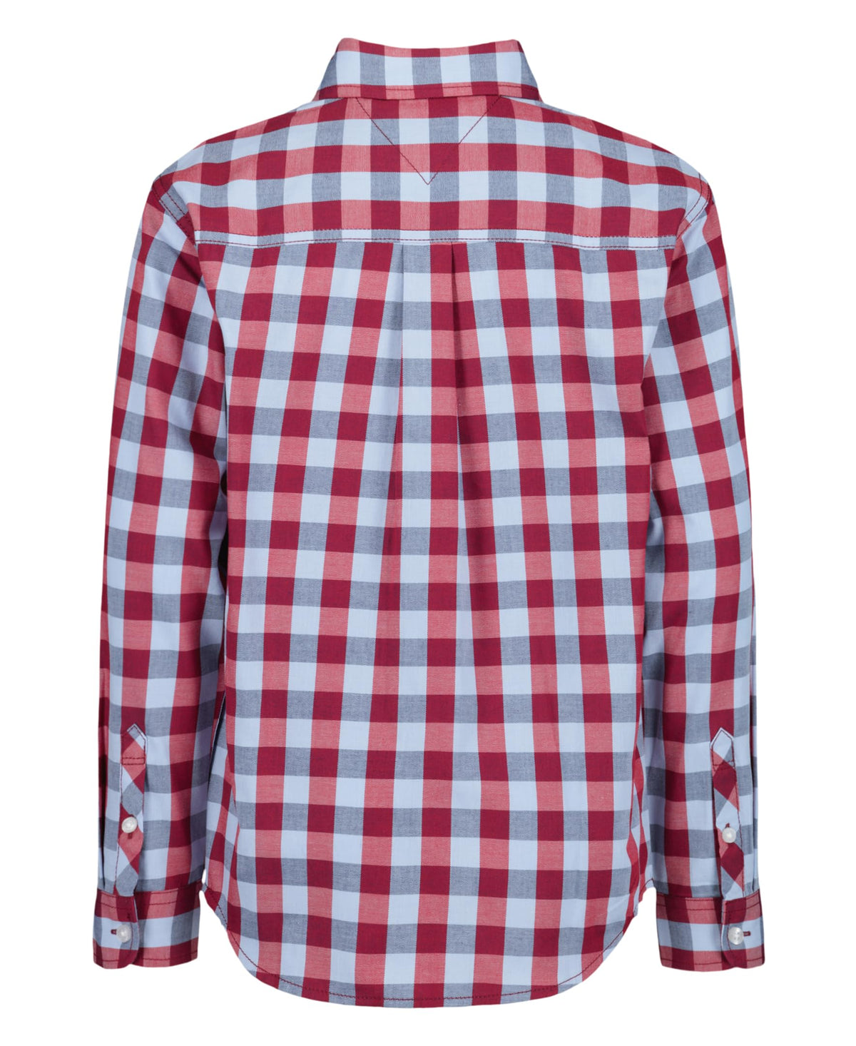 Tommy Hilfiger | Camisa Casual Manga Larga Cuadros Granate Niño (8T - 16T)