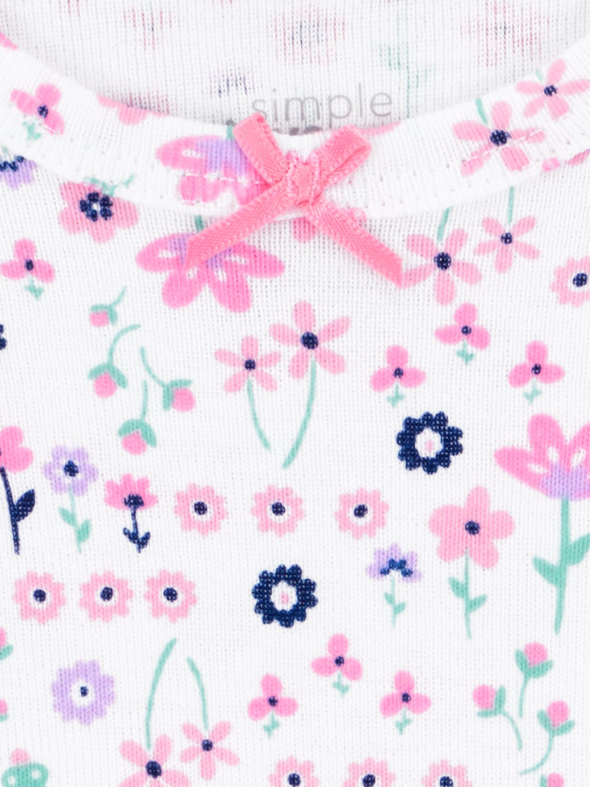 Set de 6 Piezas Simple Joys by Carter's – Bodis Manga Corta, Manga Larga y Pantalones para Bebé Niña