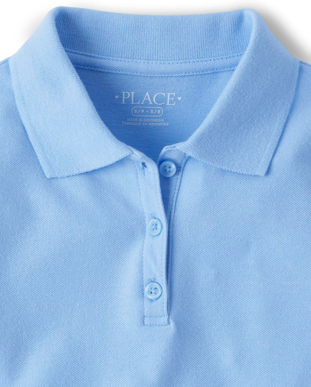 The Children's Place Pack x3 Polos Piqué Niña | Celeste + Rosa + Amarillo • Manga Corta