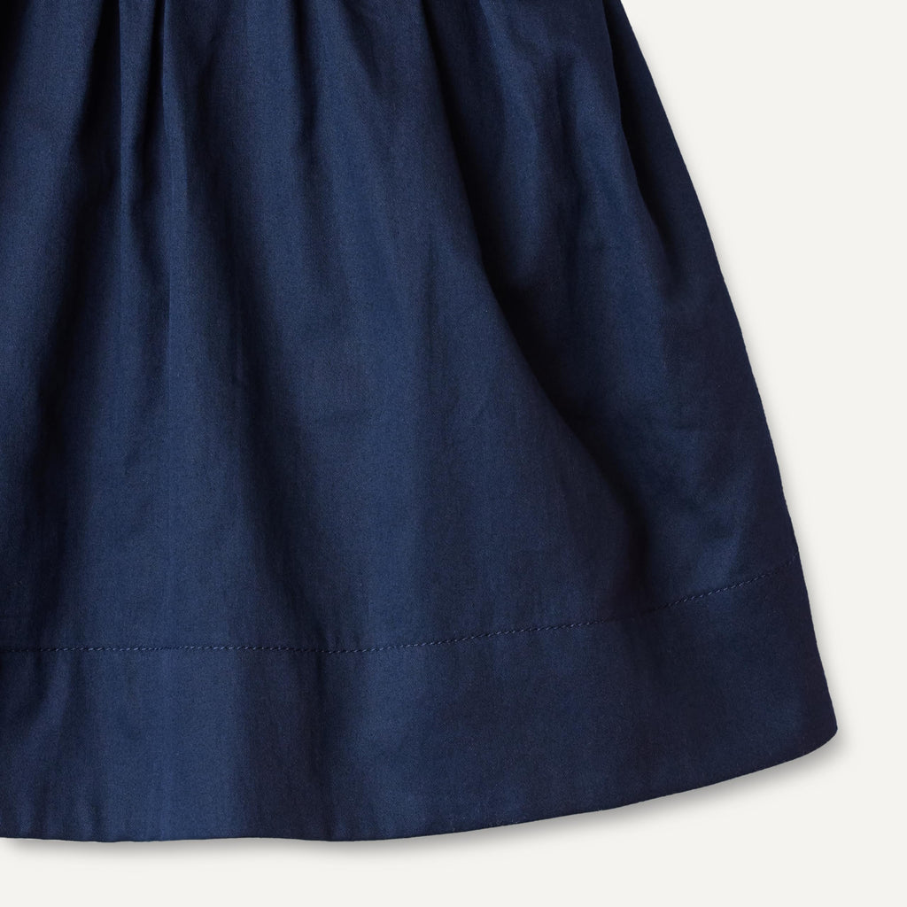Amazon Essentials x Sofia Grainge | Vestido Satén Algodón Niña - Azul Marino