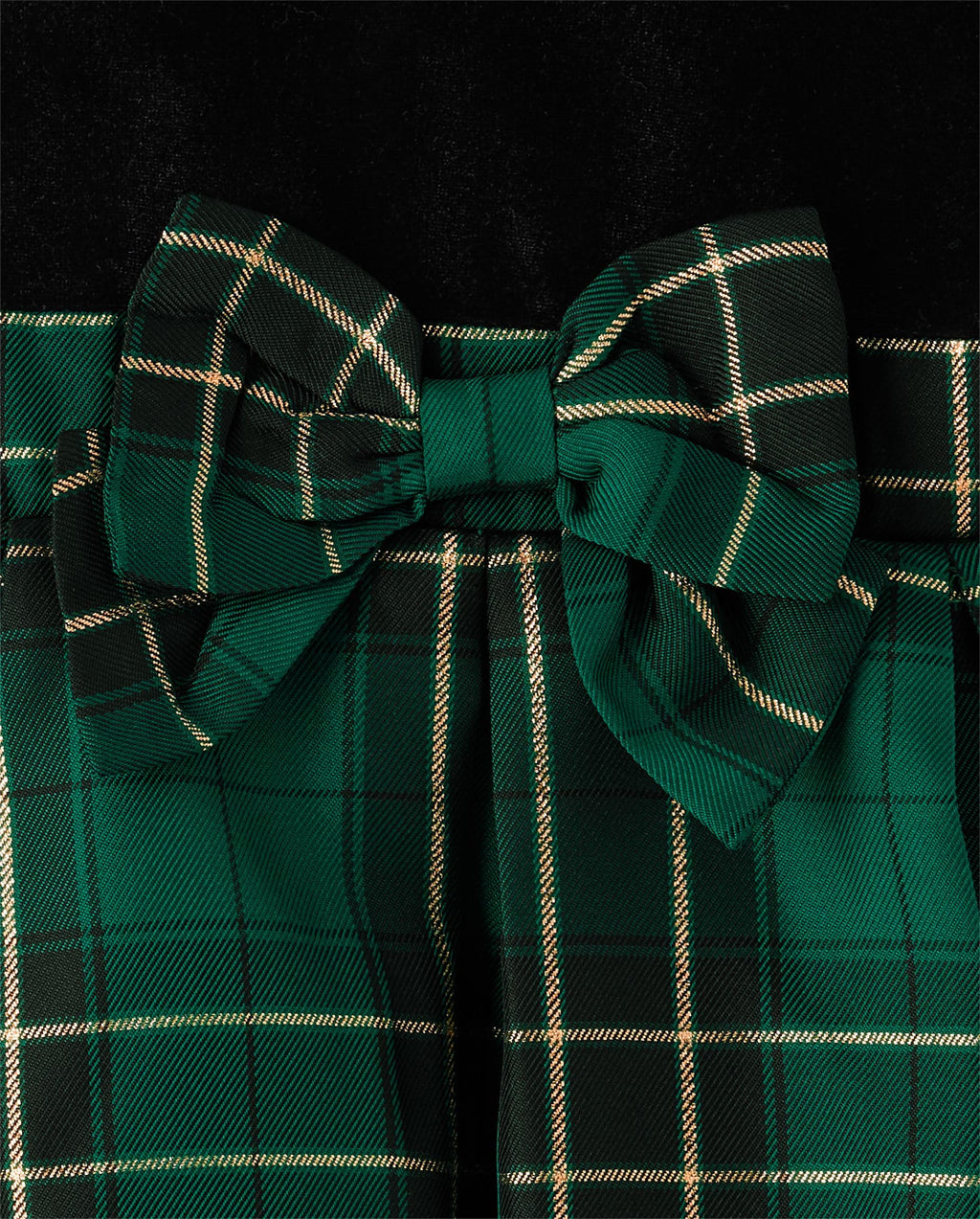 The Children's Place | Vestido Elegante Terciopelo y Cuadros Escoceses Niña