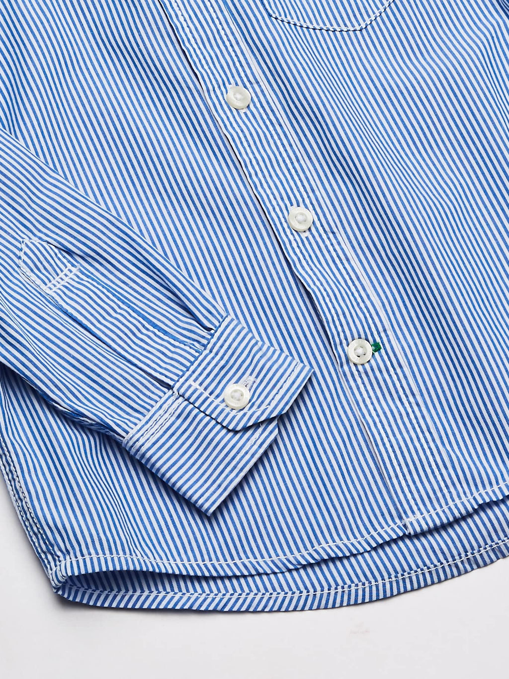 Tommy Hilfiger | Camisa Manga Larga Rayas Azul Niño (2T - 18T)