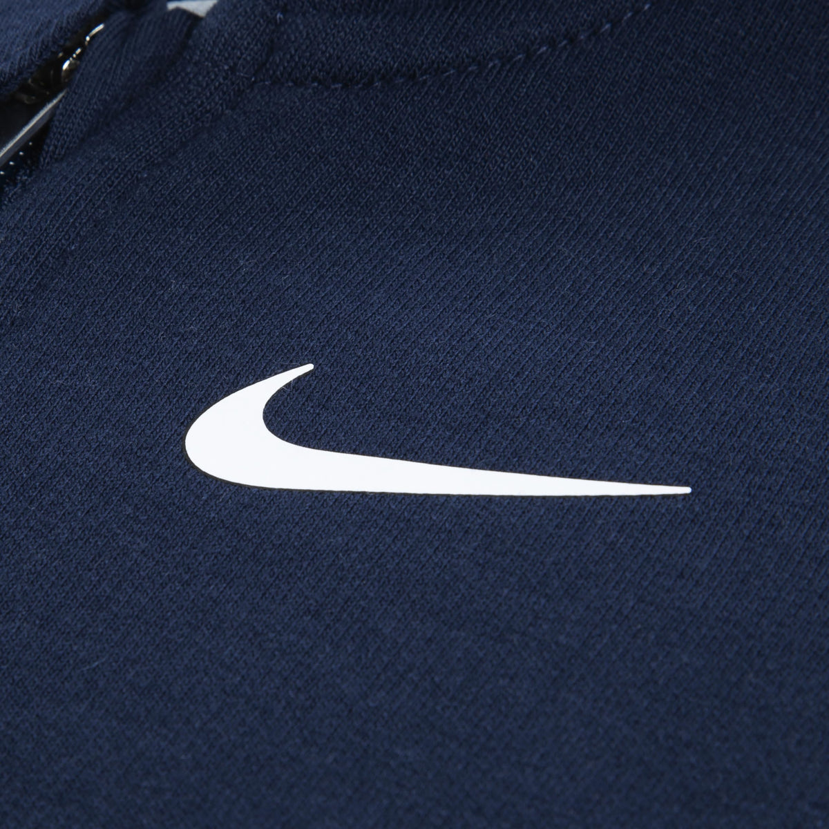 Mono con Capucha y Cremallera Nike Essentials | Rizo Francés | Azul Navy | Bebé/Niño (3M, 6M, y 18M)