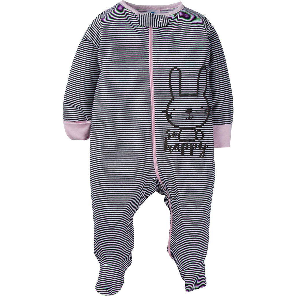 Gerber | Paquete 4 Mamelucos Sleep N' Play para Bebé Niña