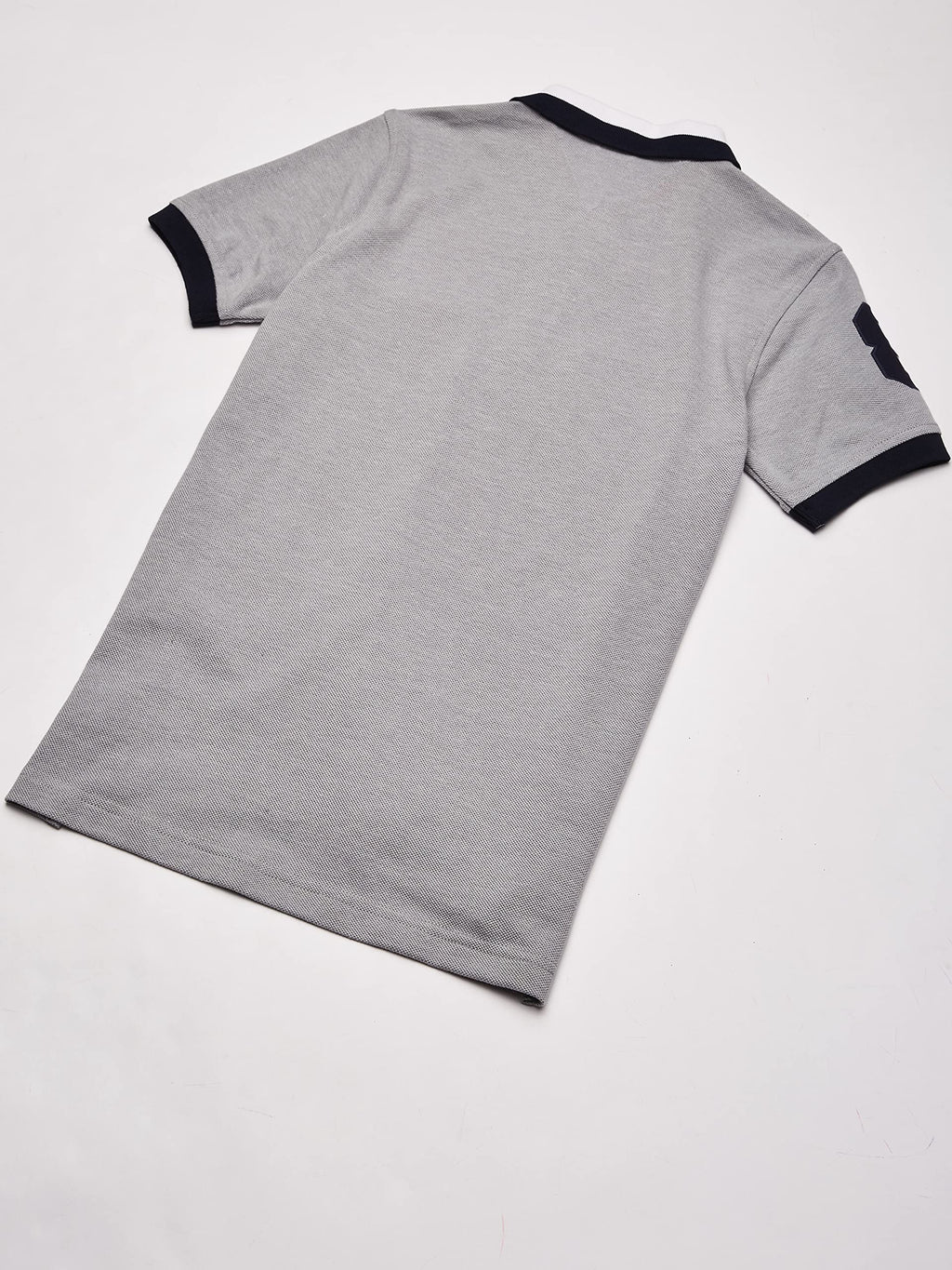 Tommy Hilfiger | Polo Piqué Matt Premium Manga Corta Gris Jaspeado Niño (2T - 7T)