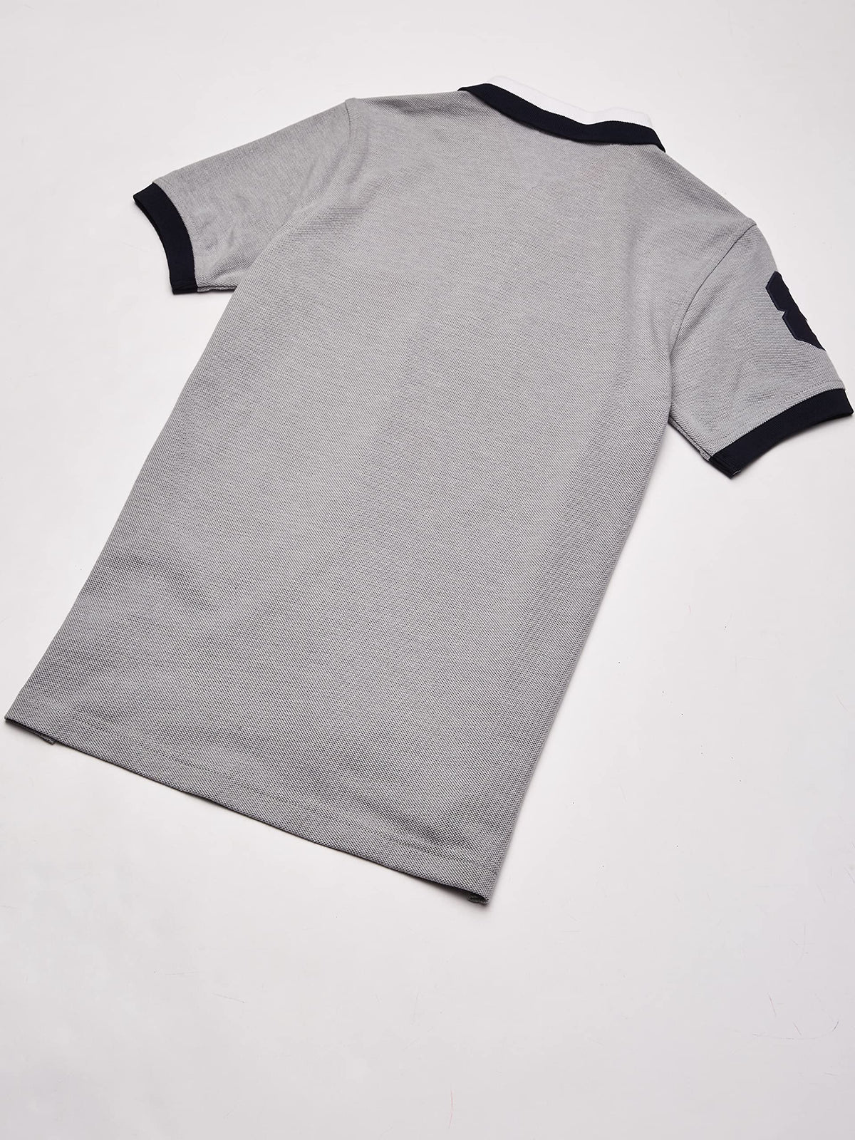 Tommy Hilfiger | Polo Piqué Matt Premium Manga Corta Gris Jaspeado Niño (2T - 7T)
