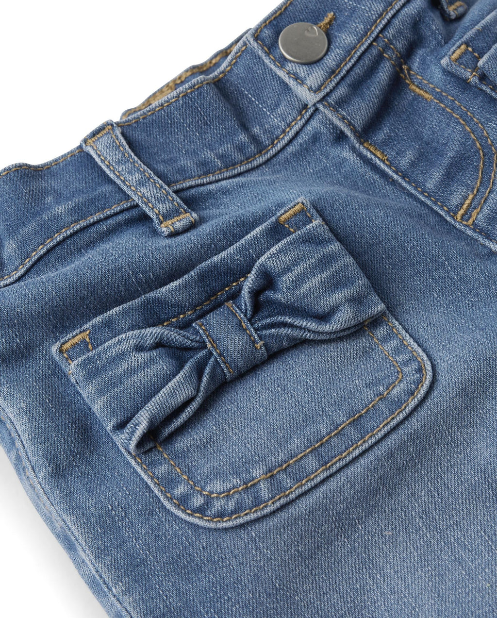 The Children's Place Jeans de Pierna Ancha con Lazos (12M - 5T)