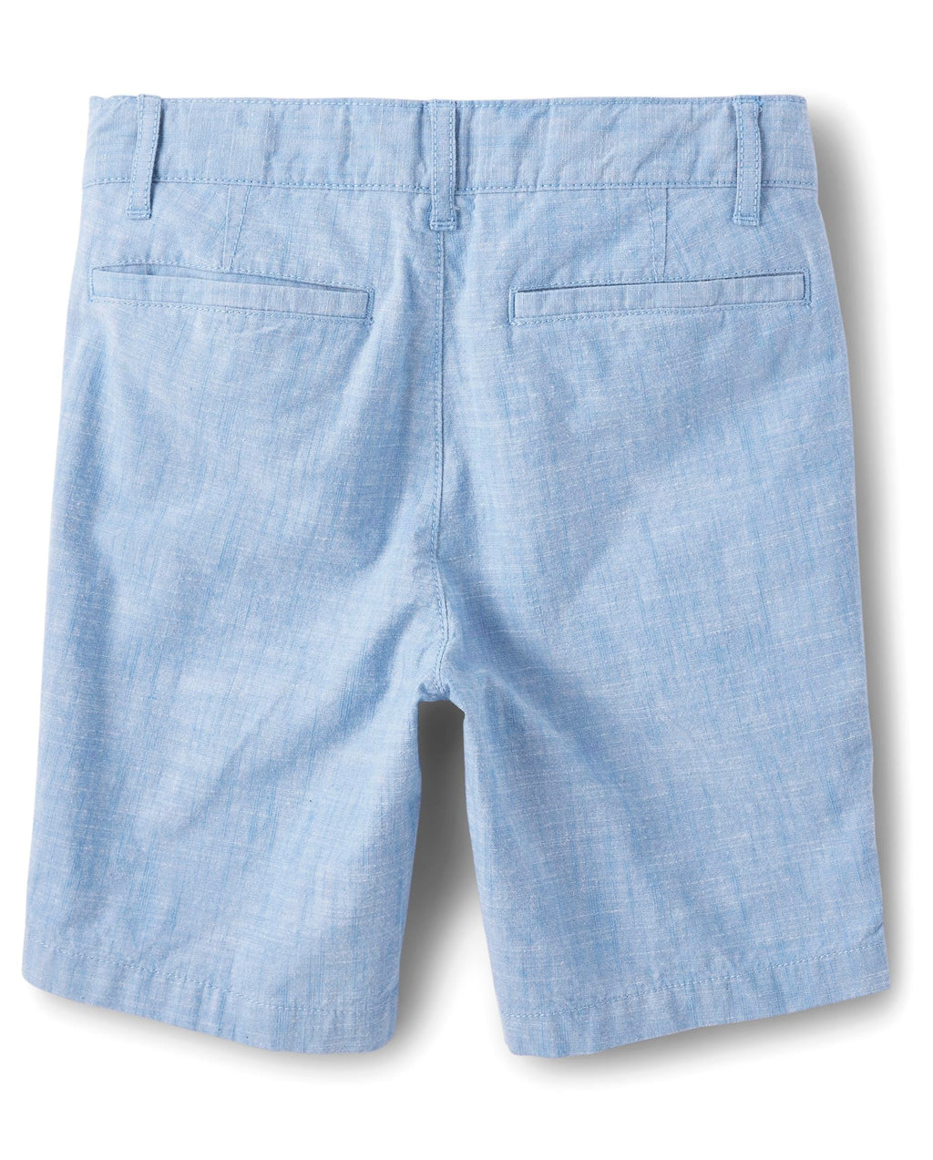 The Children's Place Short Chino Texturizado Niño | Azul Cielo • Algodón • Botón + Cremallera