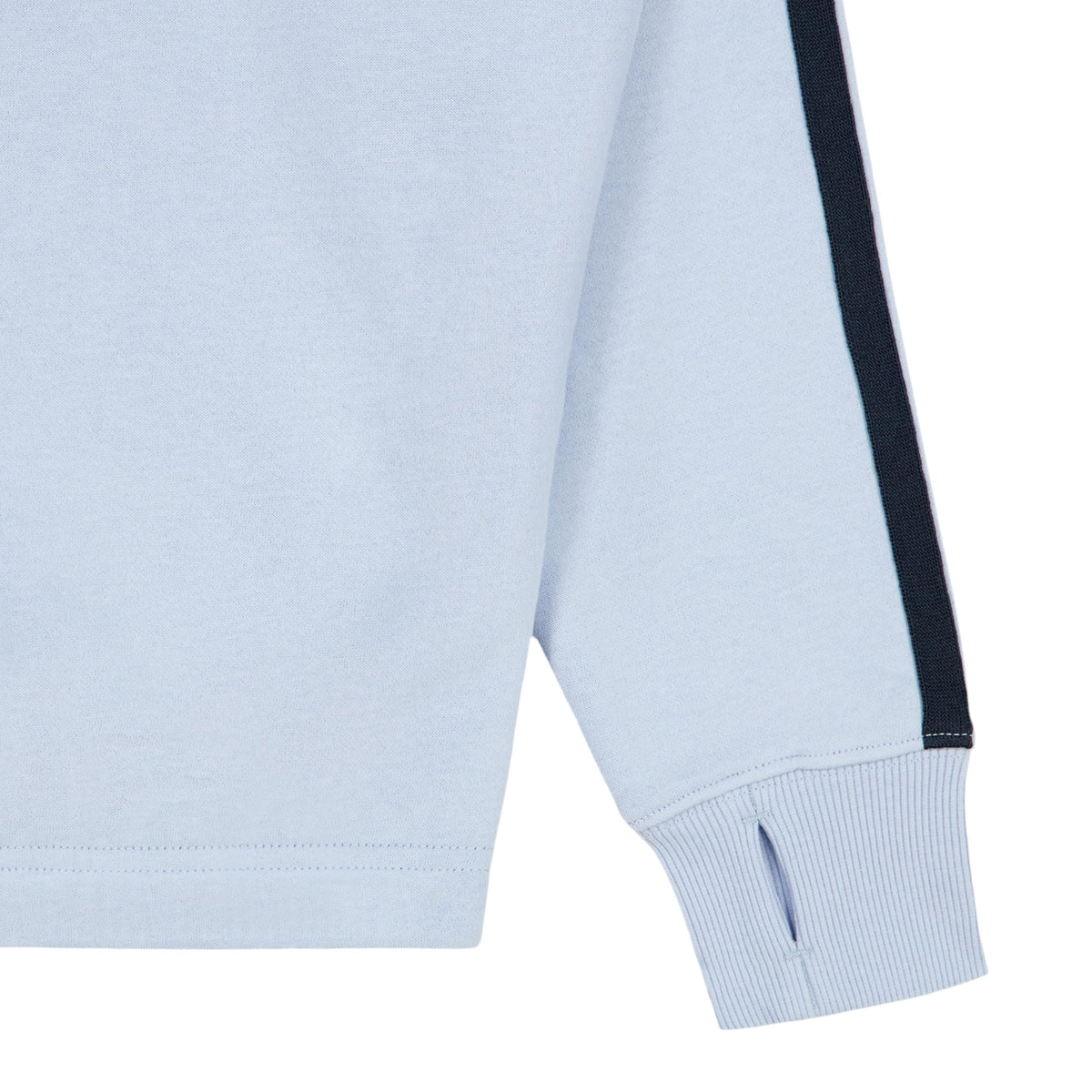 Quarter-Zip Fleece Tommy Hilfiger | Azul Kentucky Blue + Parche Corazón Lentejuelas + Puños Acanalados | Niña (7T - 16T)