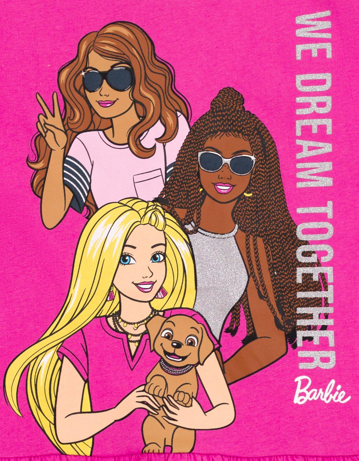 Conjunto de 2 Piezas Barbie – Camiseta Estilo Peplum y Shorts