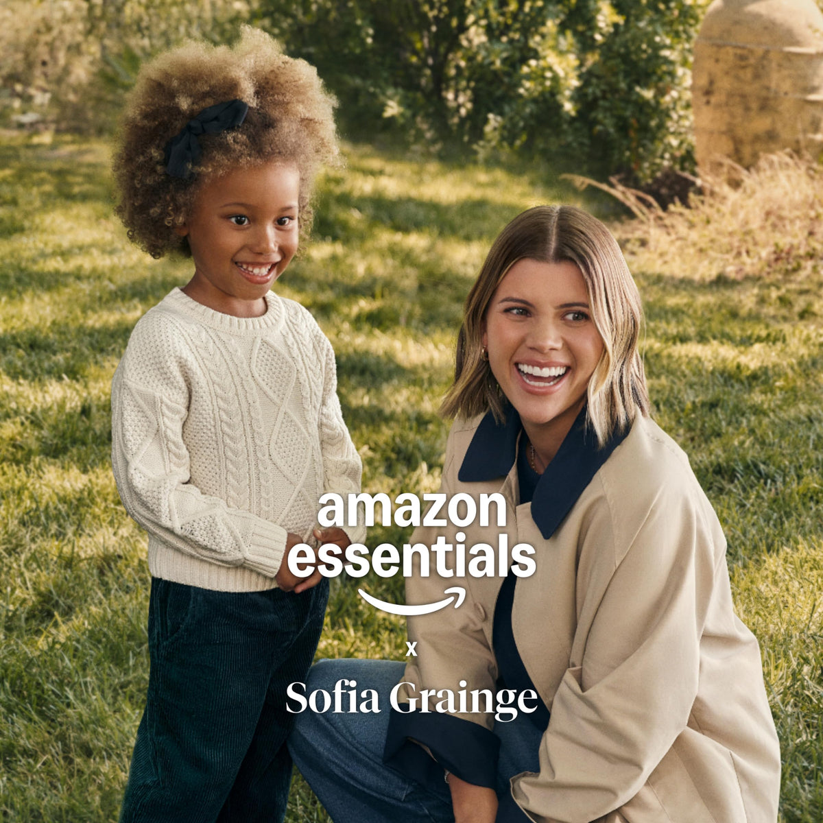 Amazon Essentials x Sofia Grainge Pantalón Chino Bebé/Niño | Beige • Stretch • Cintura Elástica • Bolsillos