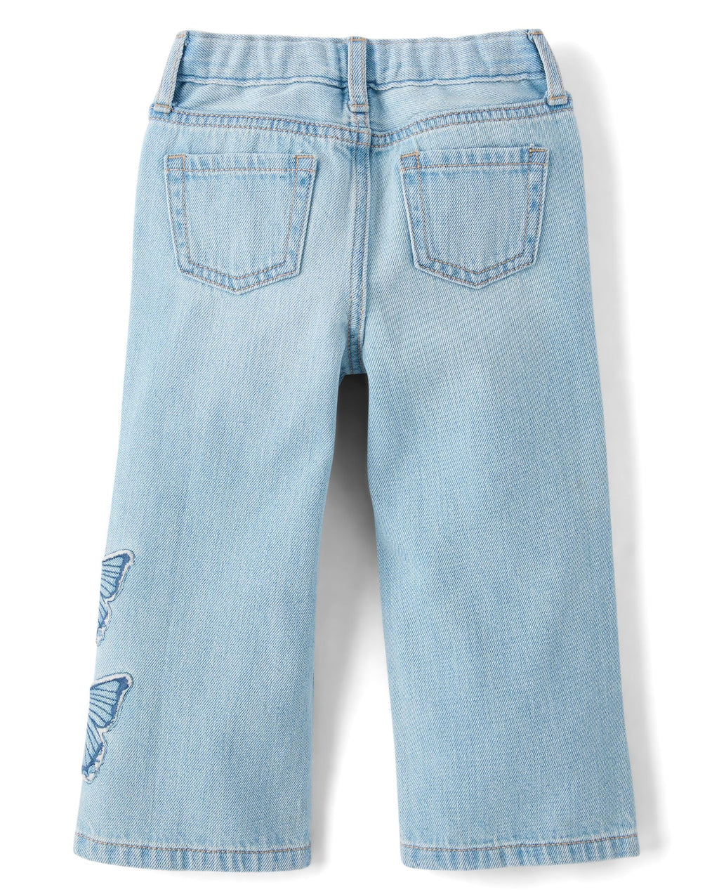 The Children's Place Jeans de Pierna Ancha con Mariposas Bordadas (12M - 5T)