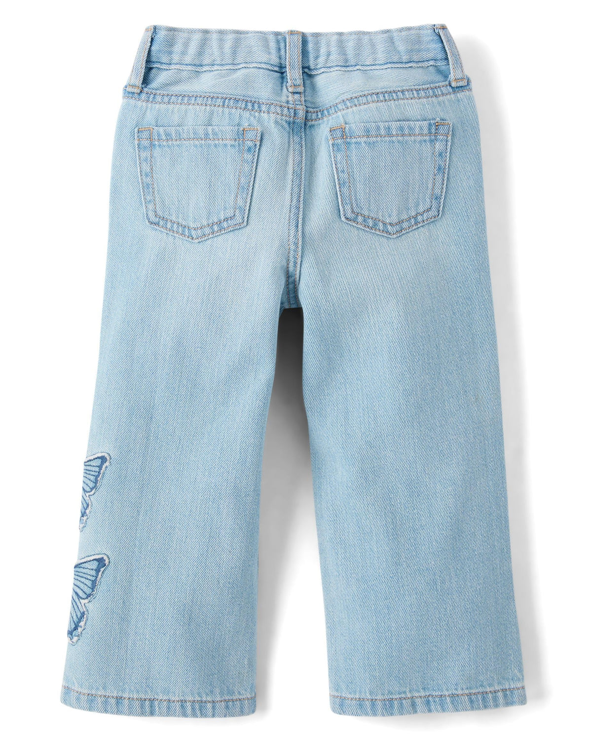 The Children's Place Jeans de Pierna Ancha con Mariposas Bordadas (12M - 5T)