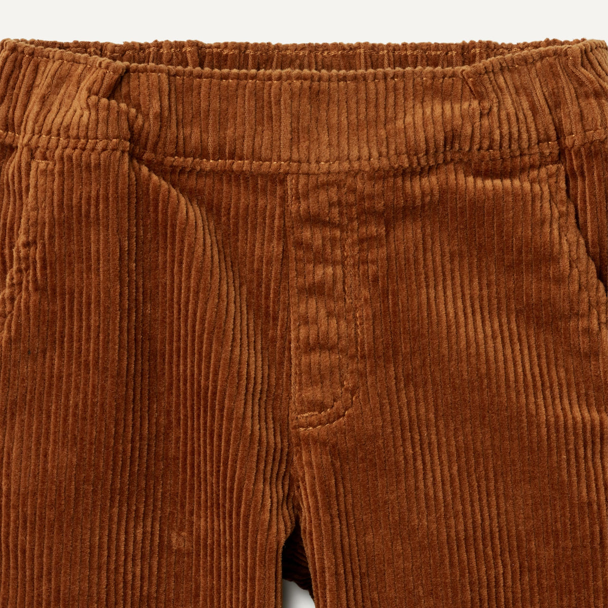 Amazon Essentials x Sofia Grainge Pantalón Pana Bebé/Niño | Caramelo/Cognac • Stretch • Cintura Elástica