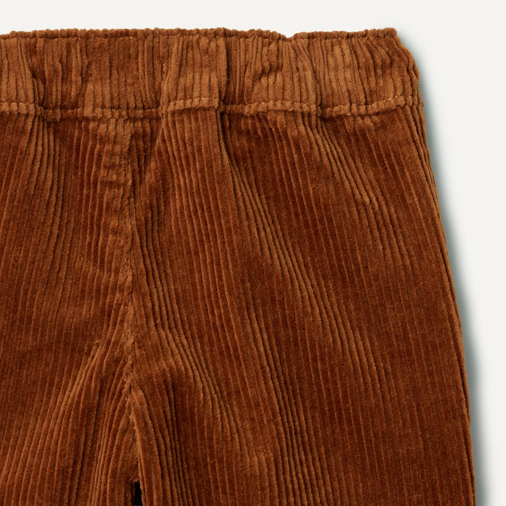 Amazon Essentials x Sofia Grainge Pantalón Pana Bebé/Niño | Caramelo/Cognac • Stretch • Cintura Elástica