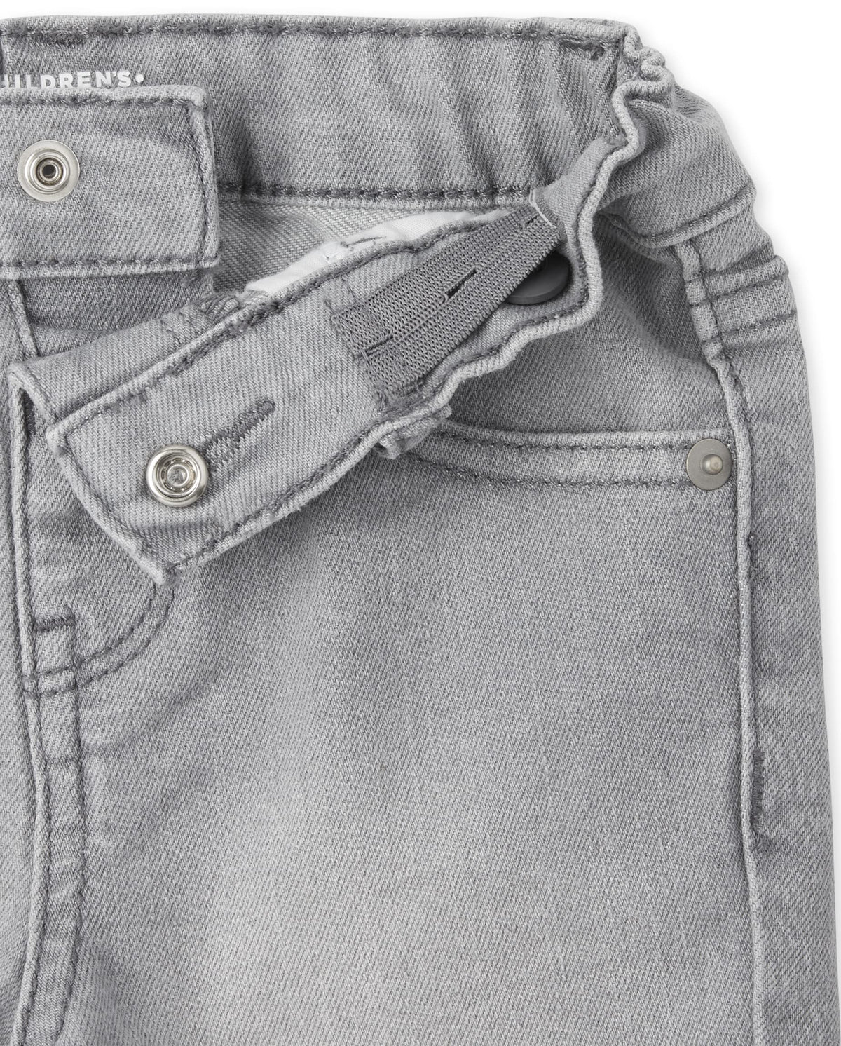 The Children's Place Pack 3 Shorts Denim Stretch Niño | Light Wash • Cintura EZ-Fit • 5 Bolsillos