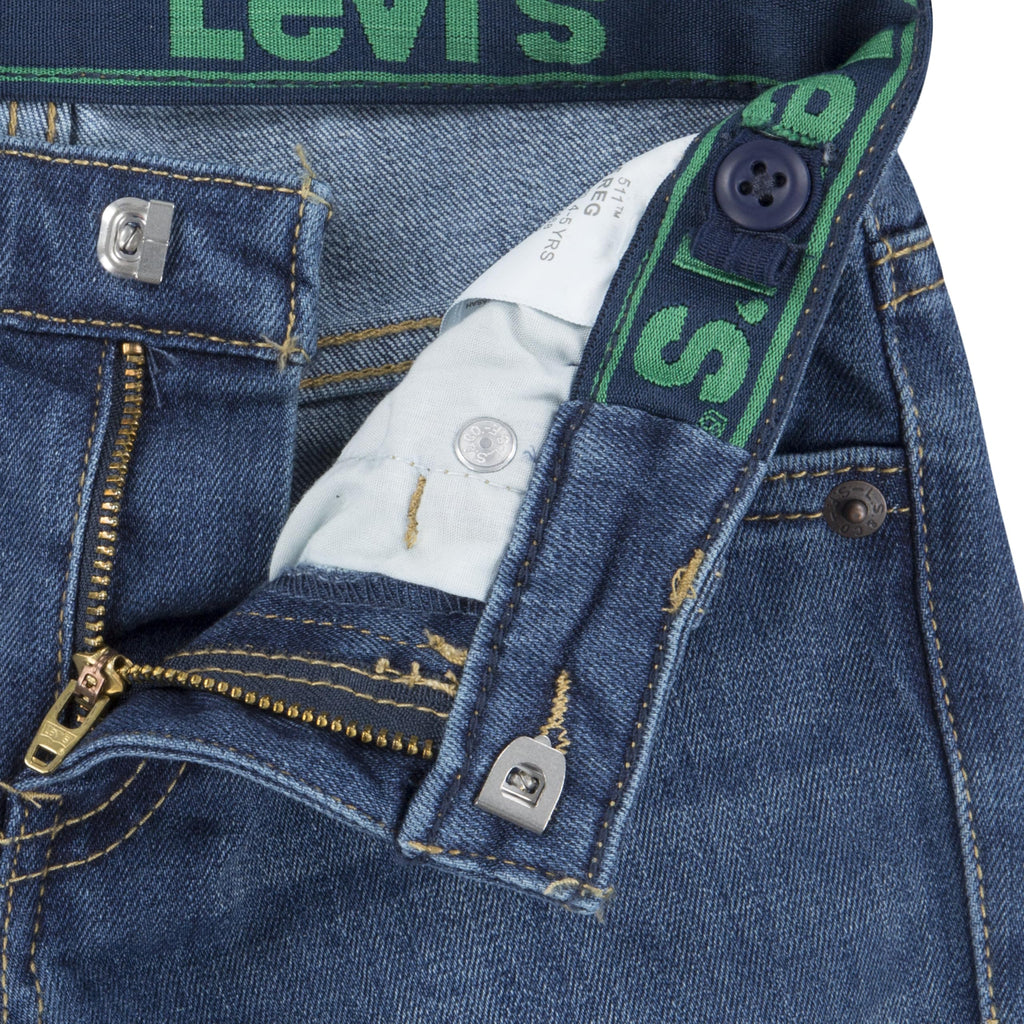 Levi's Jean 511 Slim Eco Performance Niño | Azul Medio Moteado