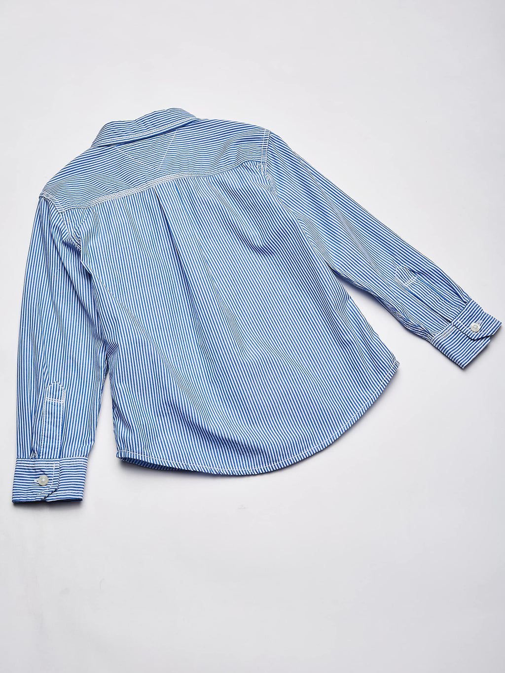 Tommy Hilfiger | Camisa Manga Larga Rayas Azul Niño (2T - 18T)